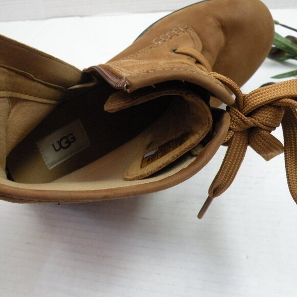 Worn Once! UGG Hapsburg Lace/Zipper Boots Womens Size 12 - Picture 9 of 10